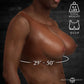 Master Series Perky Pair D-Cup Silicone Breast Forms in Dark