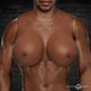 Master Series Perky Pair G-Cup Silicone Breast Forms in Dark