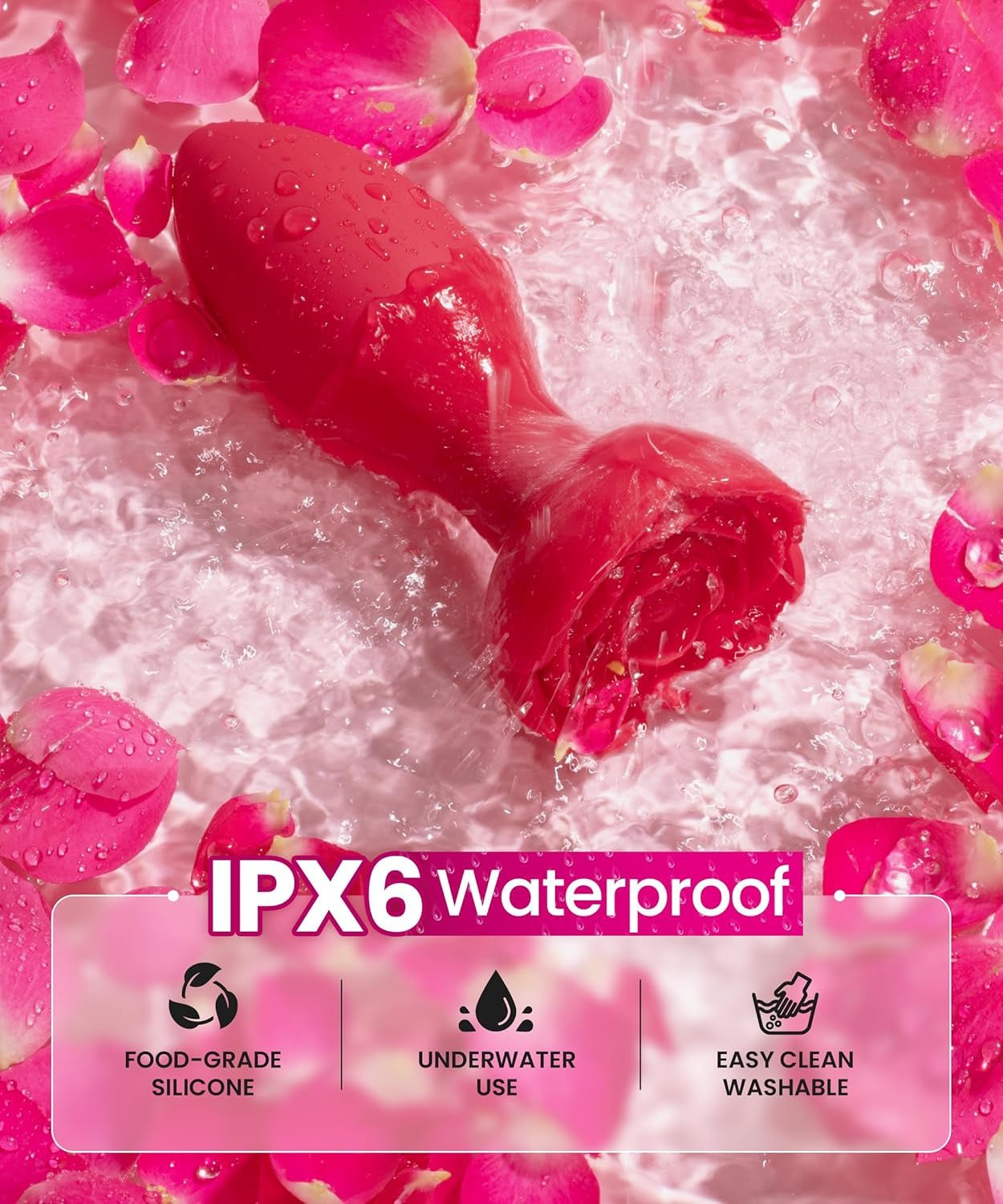 PetalOrbit Rose Anal Plug Vibrator