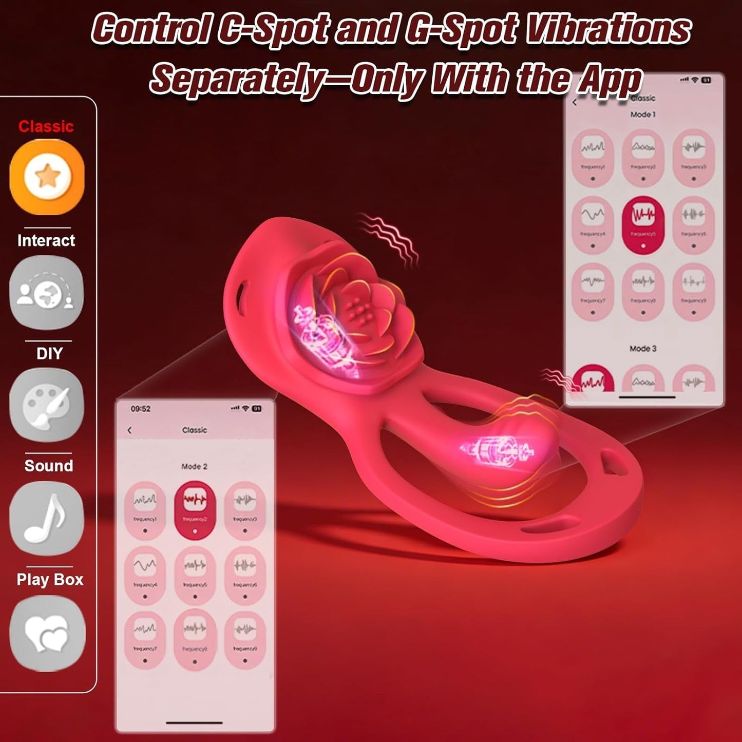 PetalPlay Wearable Couples Rose G-Spot Vibrator