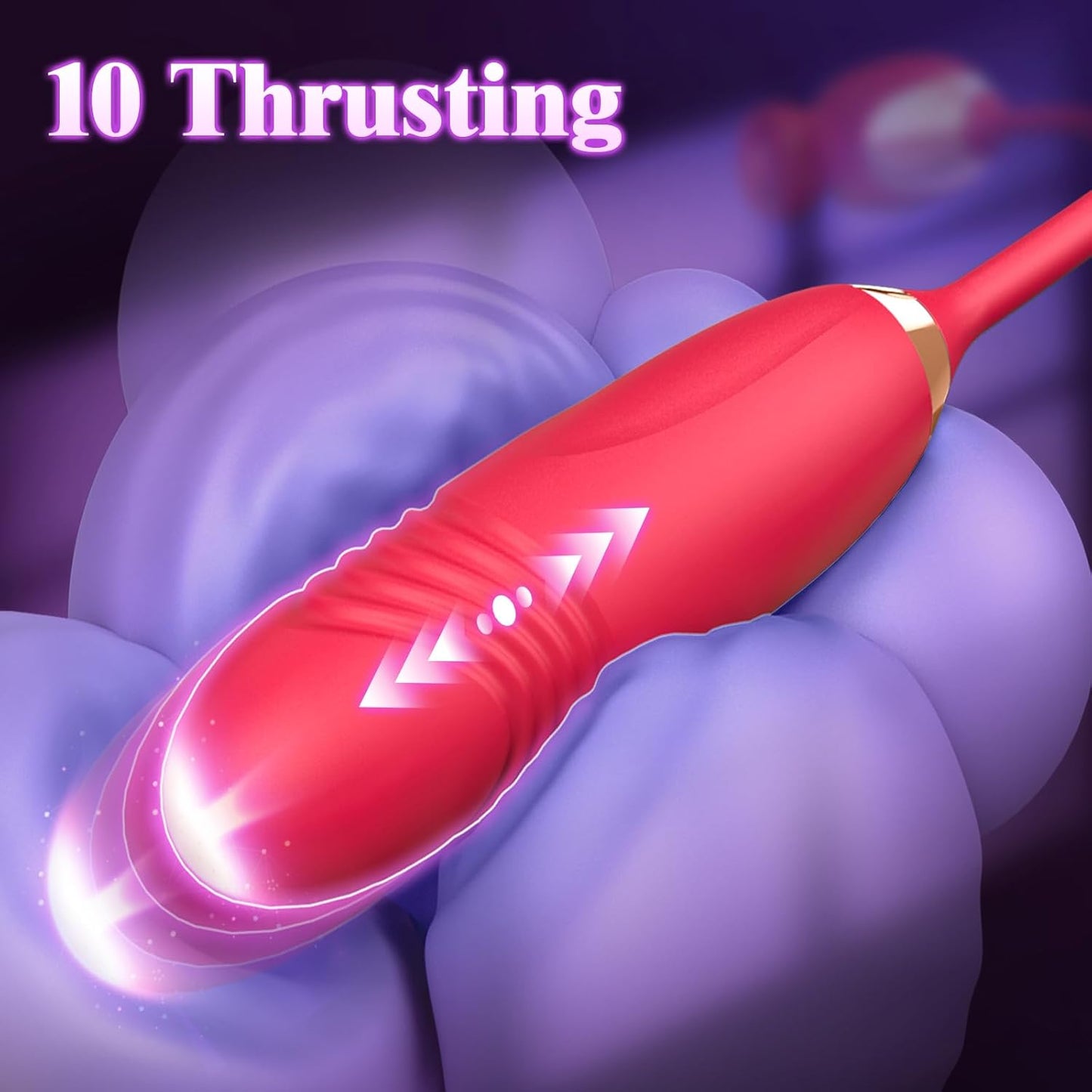Vibrador PetalThrust Rose – Lamer y Empujar 2 en 1