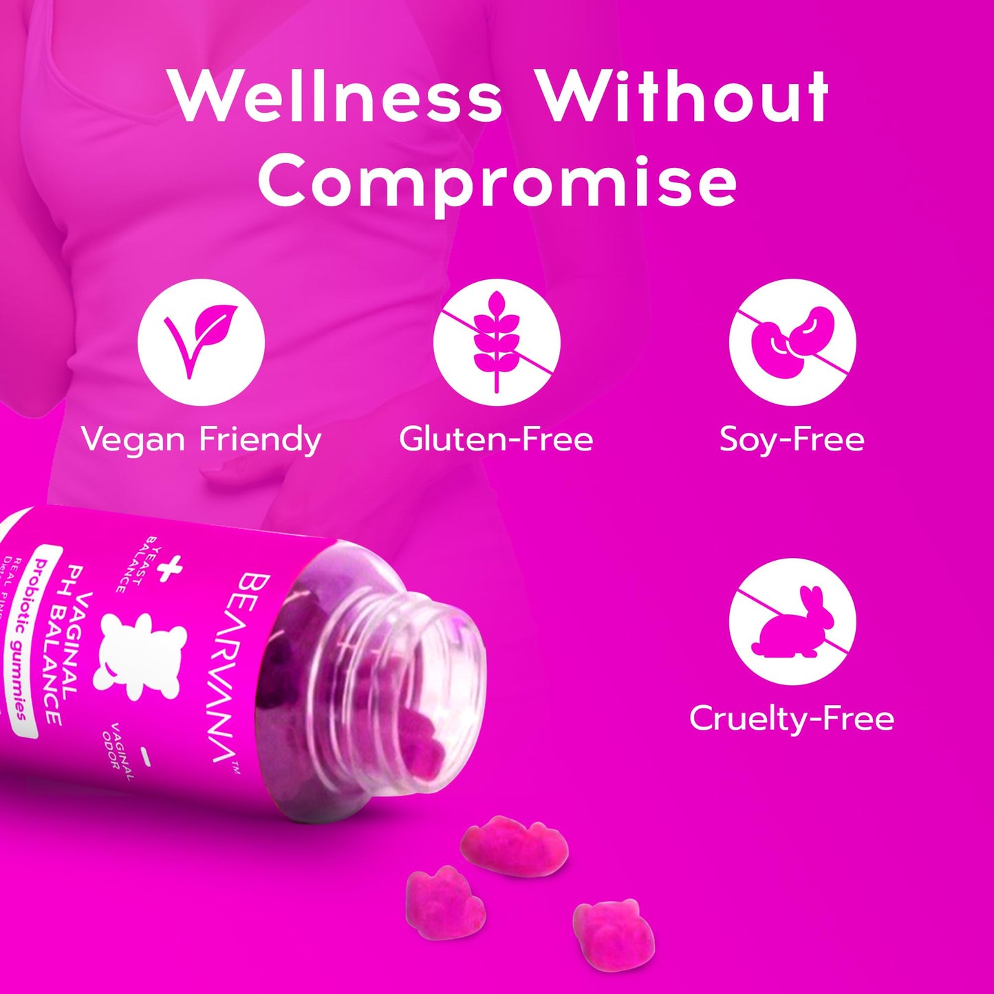 Pineapple Vaginal Probiotic Wellness Gummies
