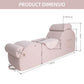 Pink Ergonomic Curved Premium Sex Chaise