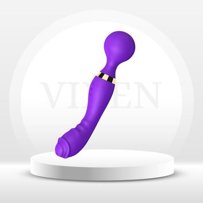 Vibromasseur baguette PlumVolt à double stimulation