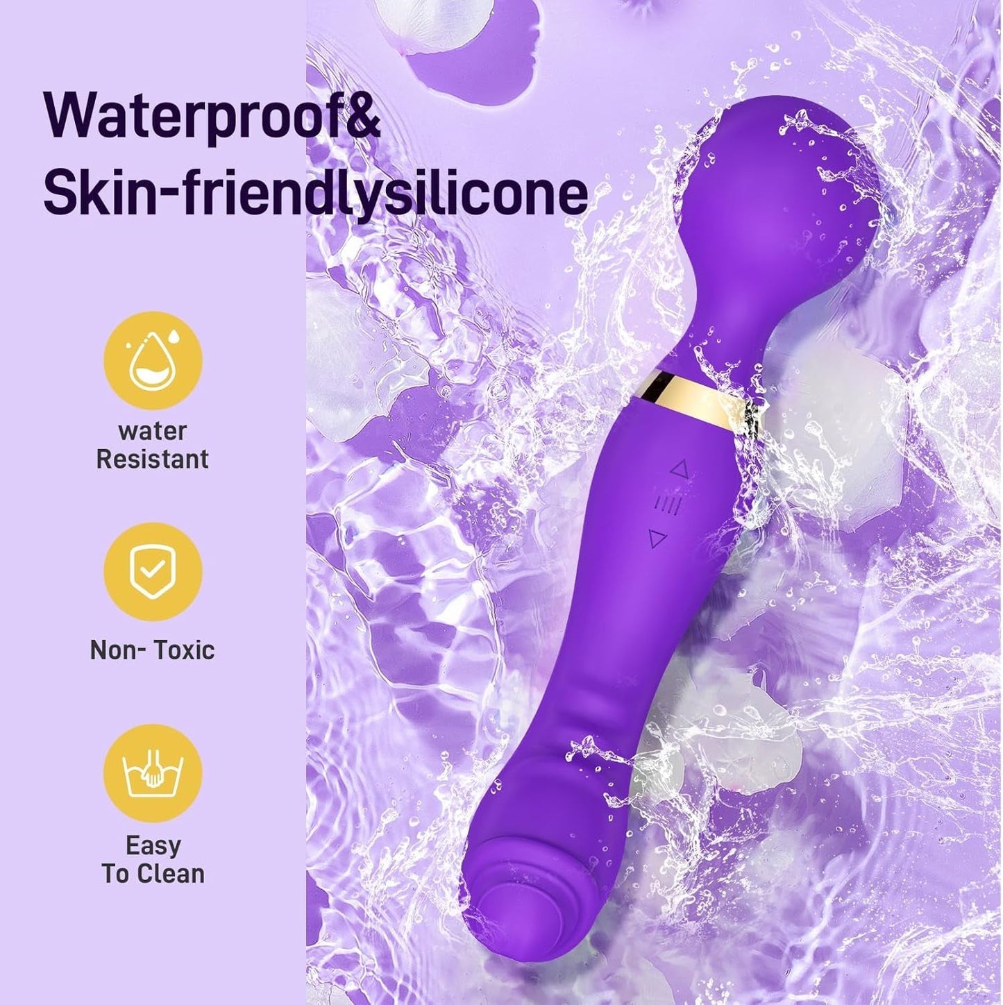 Vibromasseur baguette PlumVolt à double stimulation