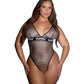 Playboy Galaxy Bunny Rhinestone Fishnet Teddy