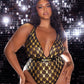Black & Gold Playboy Foiled Bunny Teddy