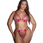 Playboy Galaxy Bunny Rhinestone Fishnet Bra and Thong Set