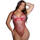 Playboy Galaxy Bunny Rhinestone Fishnet Teddy