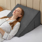 Almohada de cuña de apoyo íntimo para parejas, color gris afelpado