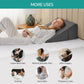 Almohada de cuña de apoyo íntimo para parejas, color gris afelpado