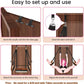 PlushElevate Leopard Print Adjustable Door Sex Swing