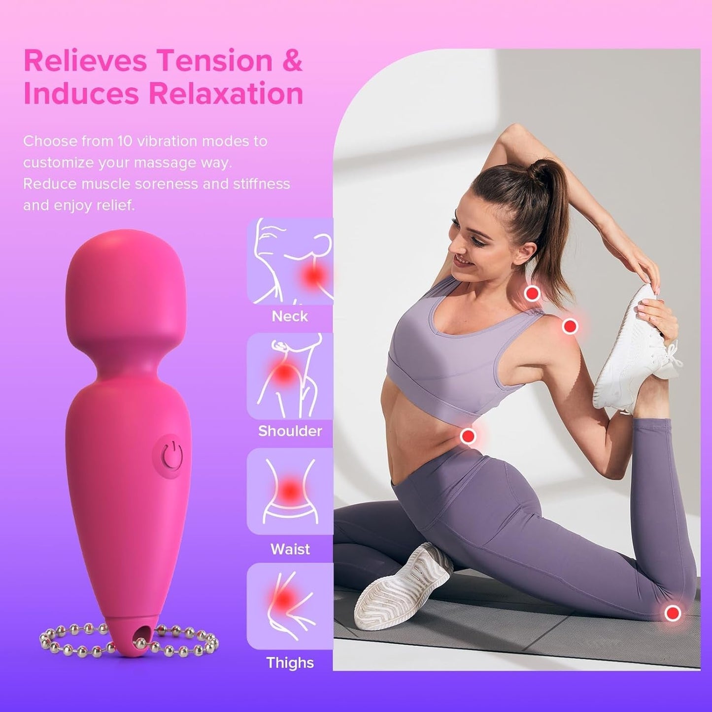 PocketWand Mini Bullet Wand Vibrator