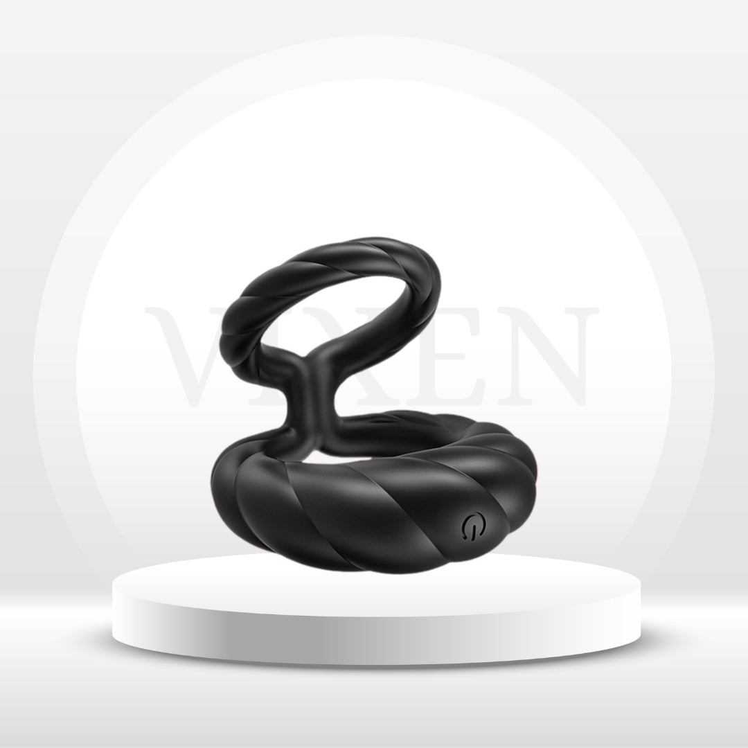 Anillo vibrador doble para pene PowerLock