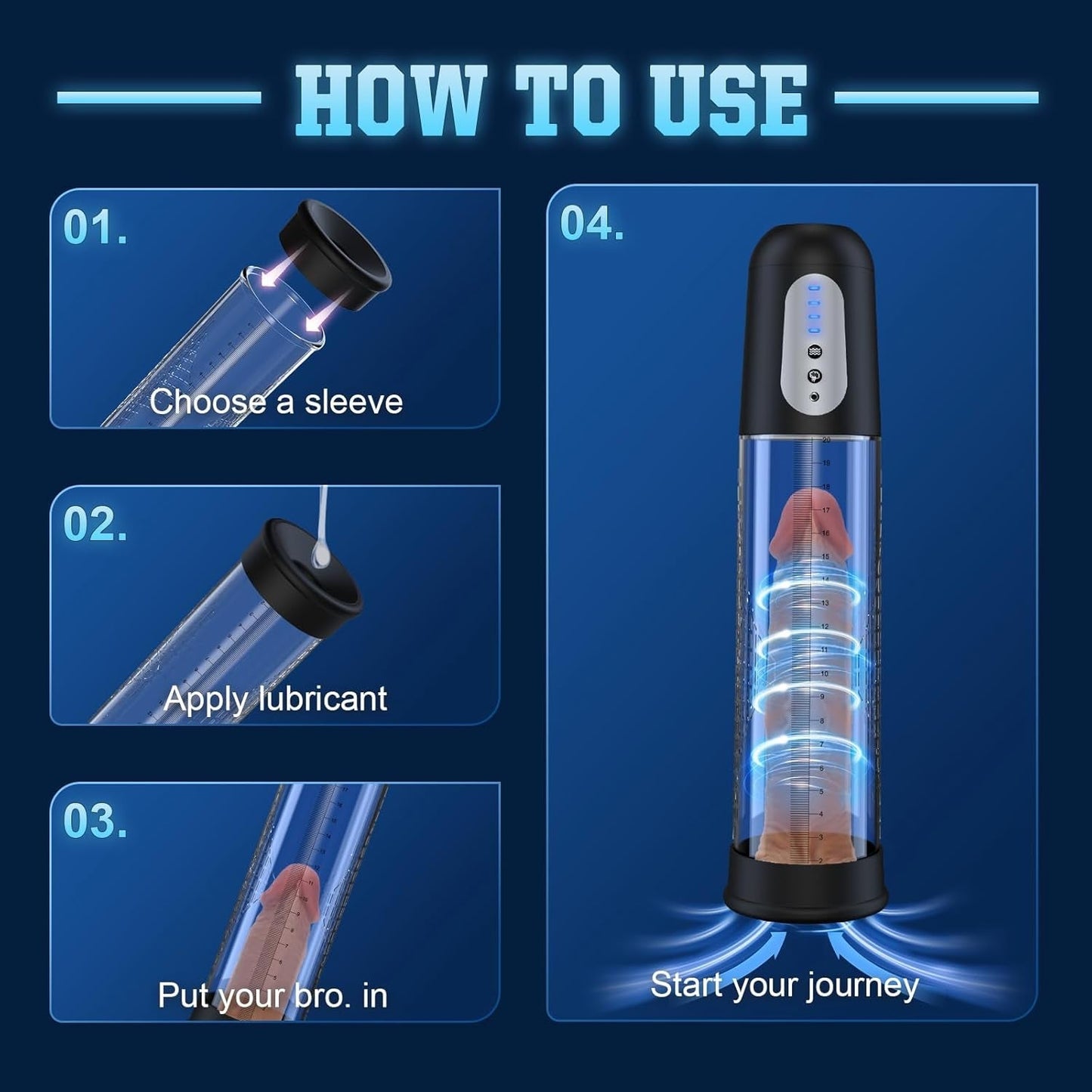 Pompe à pénis électrique PowerPulse