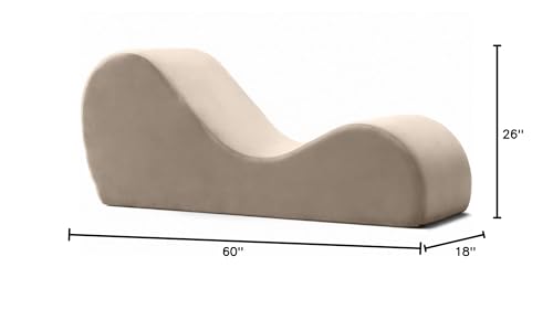 Chaise longue de salon intime de luxe beige