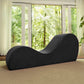 Chaise longue de relaxation intime noire de qualité supérieure