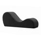 Chaise longue de relaxation intime noire de qualité supérieure