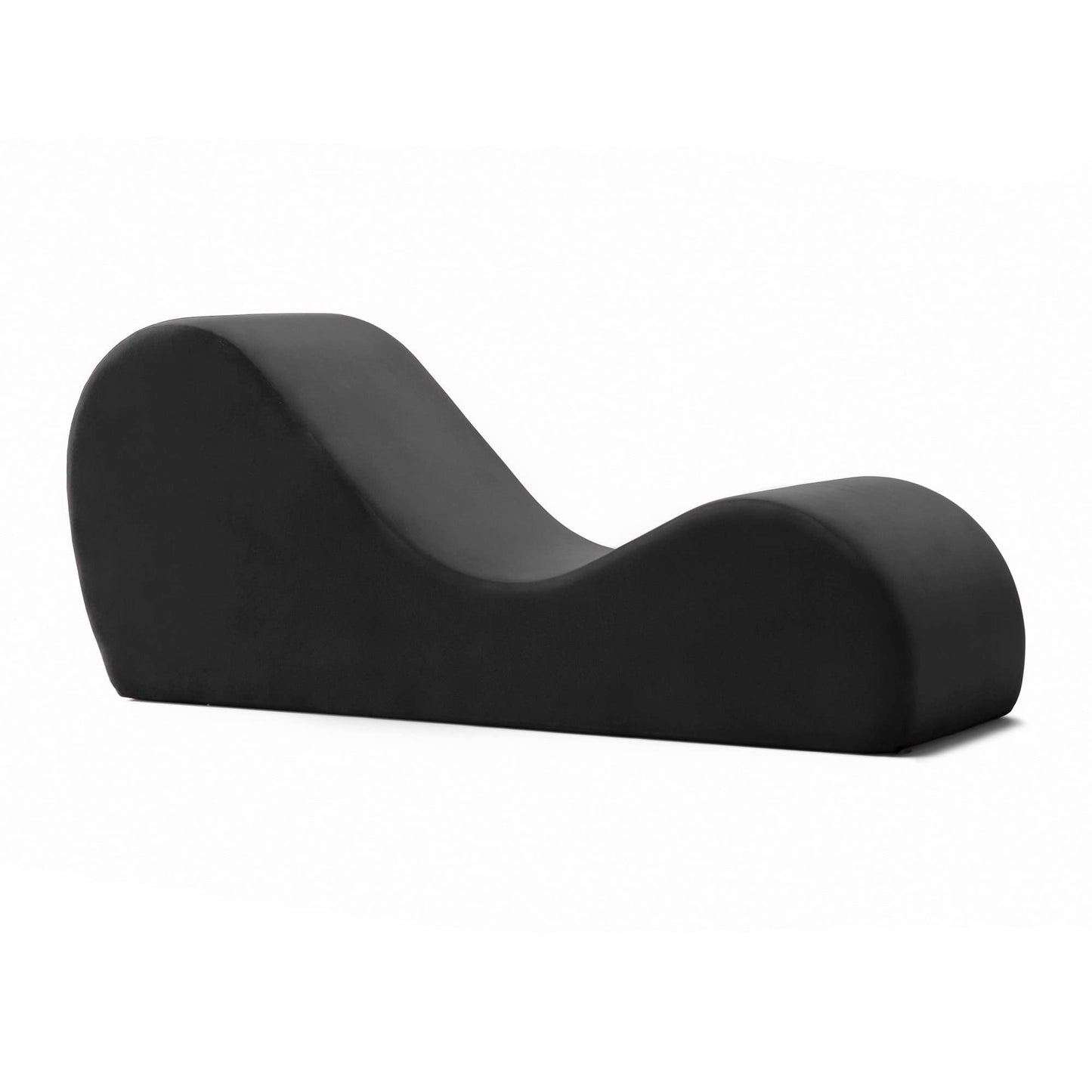 Chaise longue de relaxation intime noire de qualité supérieure