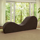 Chaise longue sexuelle intime en cuir marron de qualité supérieure