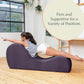 Chaise longue sexuelle intime en cuir marron de qualité supérieure