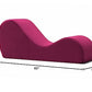 Chaise longue de relaxation intime rouge premium