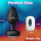 PrismGlow Light-Up Vibrating Butt Plug 10 Modes Remote