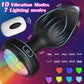 PrismGlow Light-Up Vibrating Butt Plug 10 Modes Remote