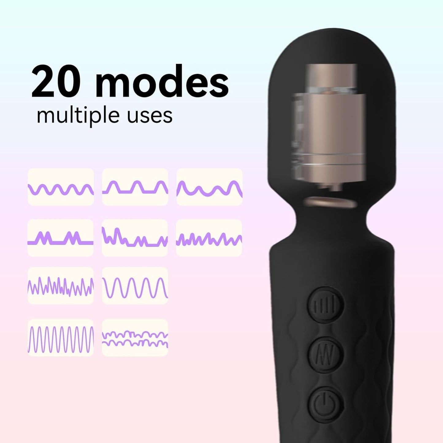 Masajeador vibrador silencioso PrismPulse