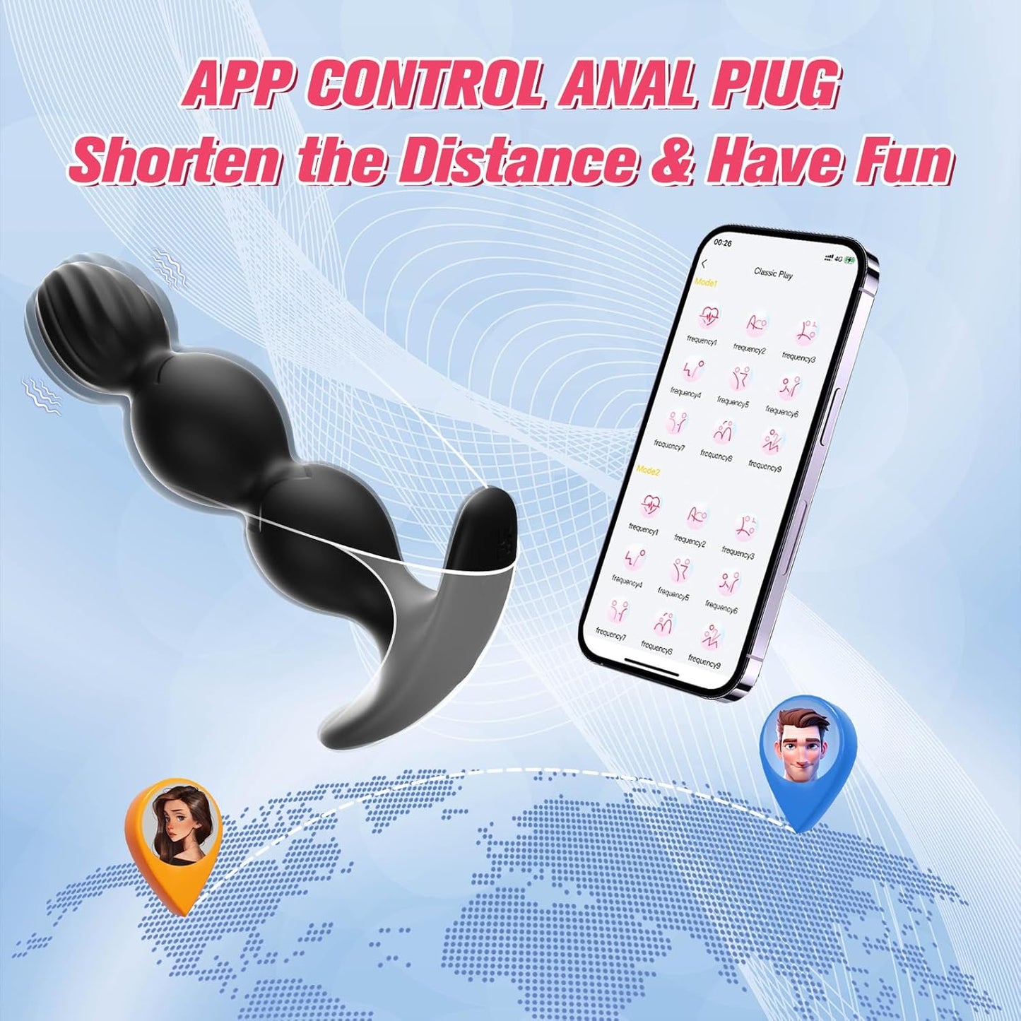 PulseBeads: plug anal controlado por aplicación