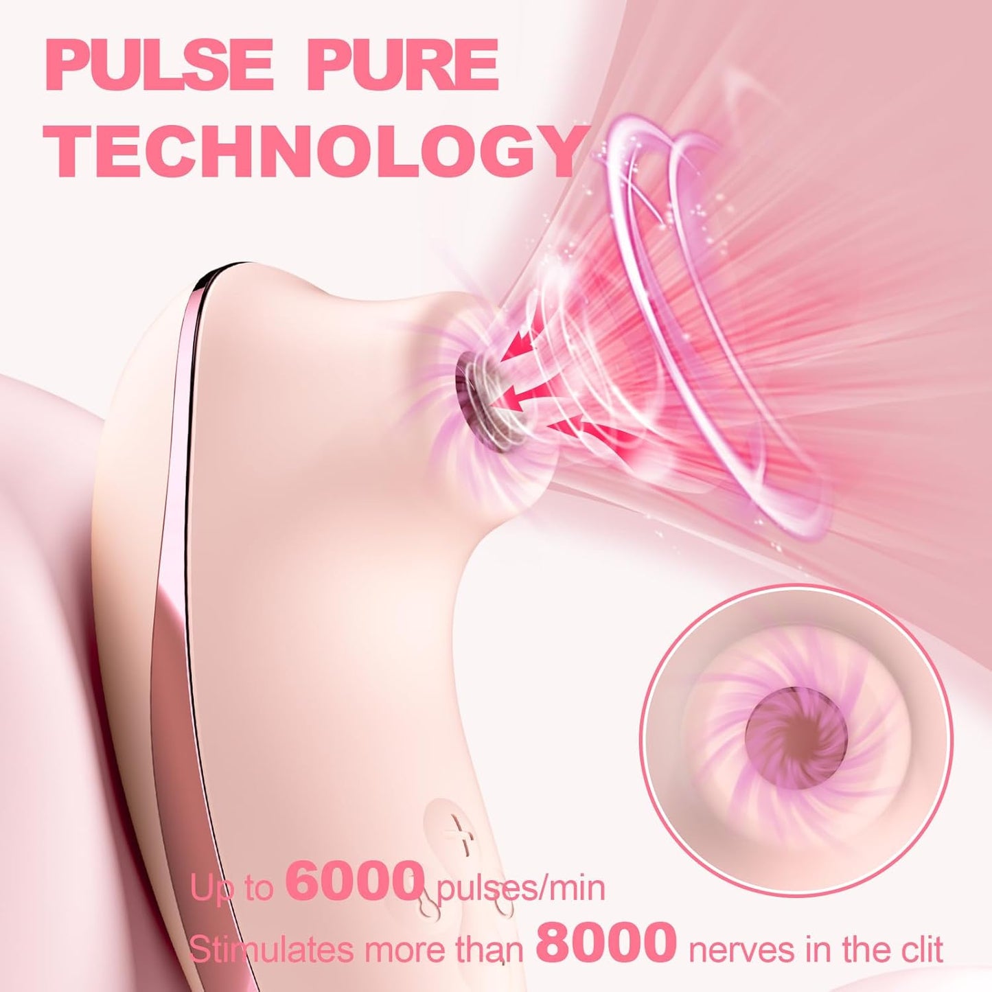 Vibrador de succión PulseBloom