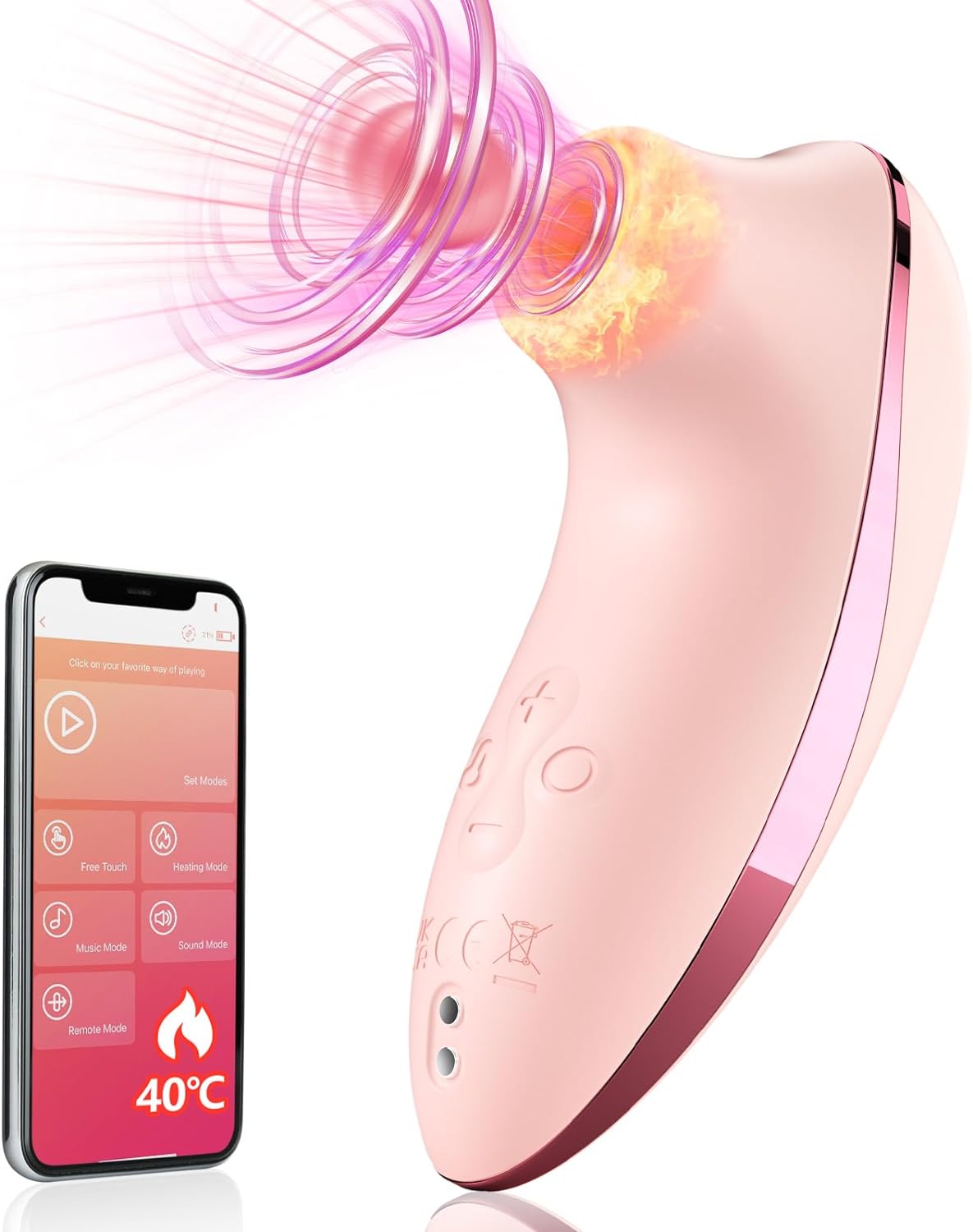 Vibrador de succión PulseBloom