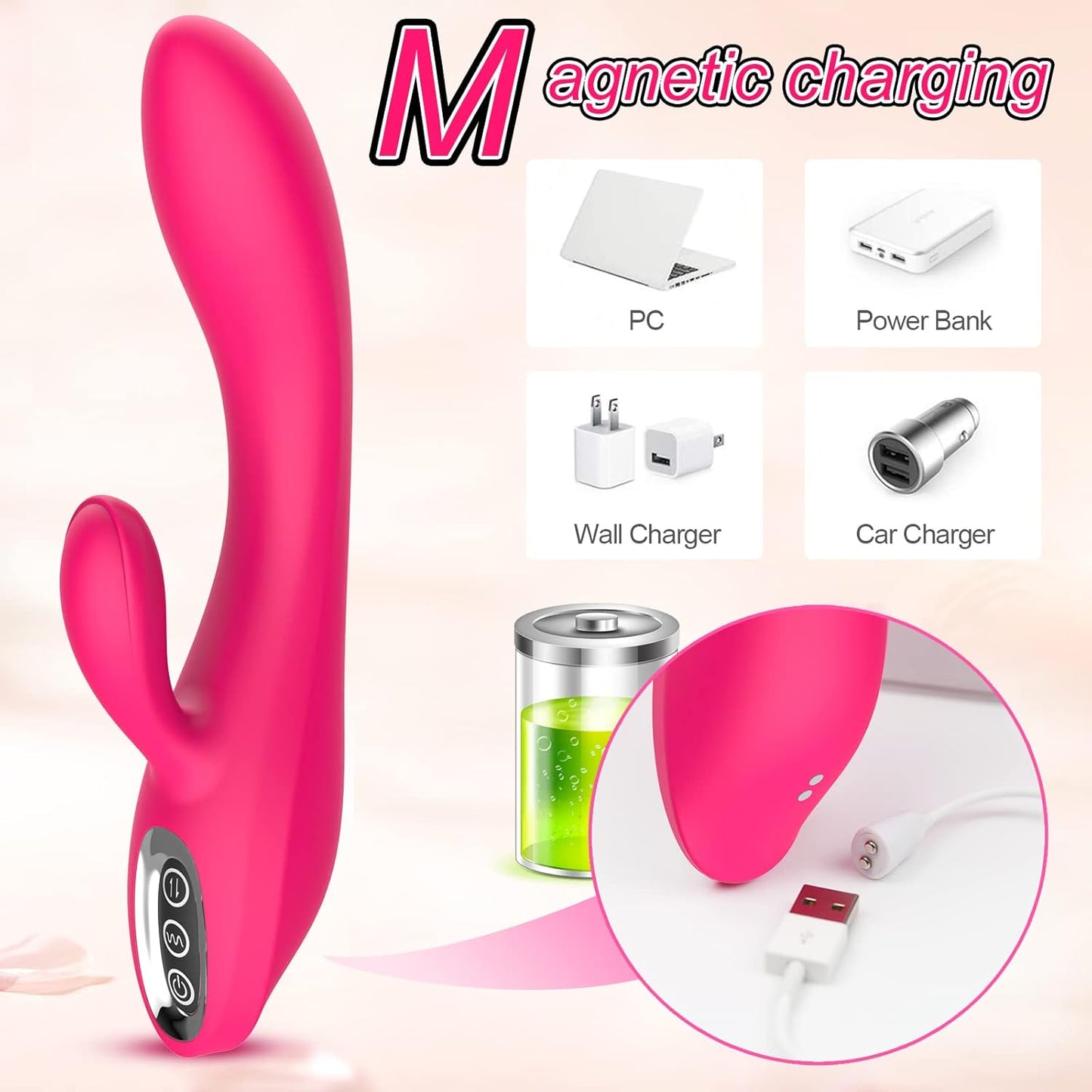 Vibrador de conejo de doble motor PulseBunny