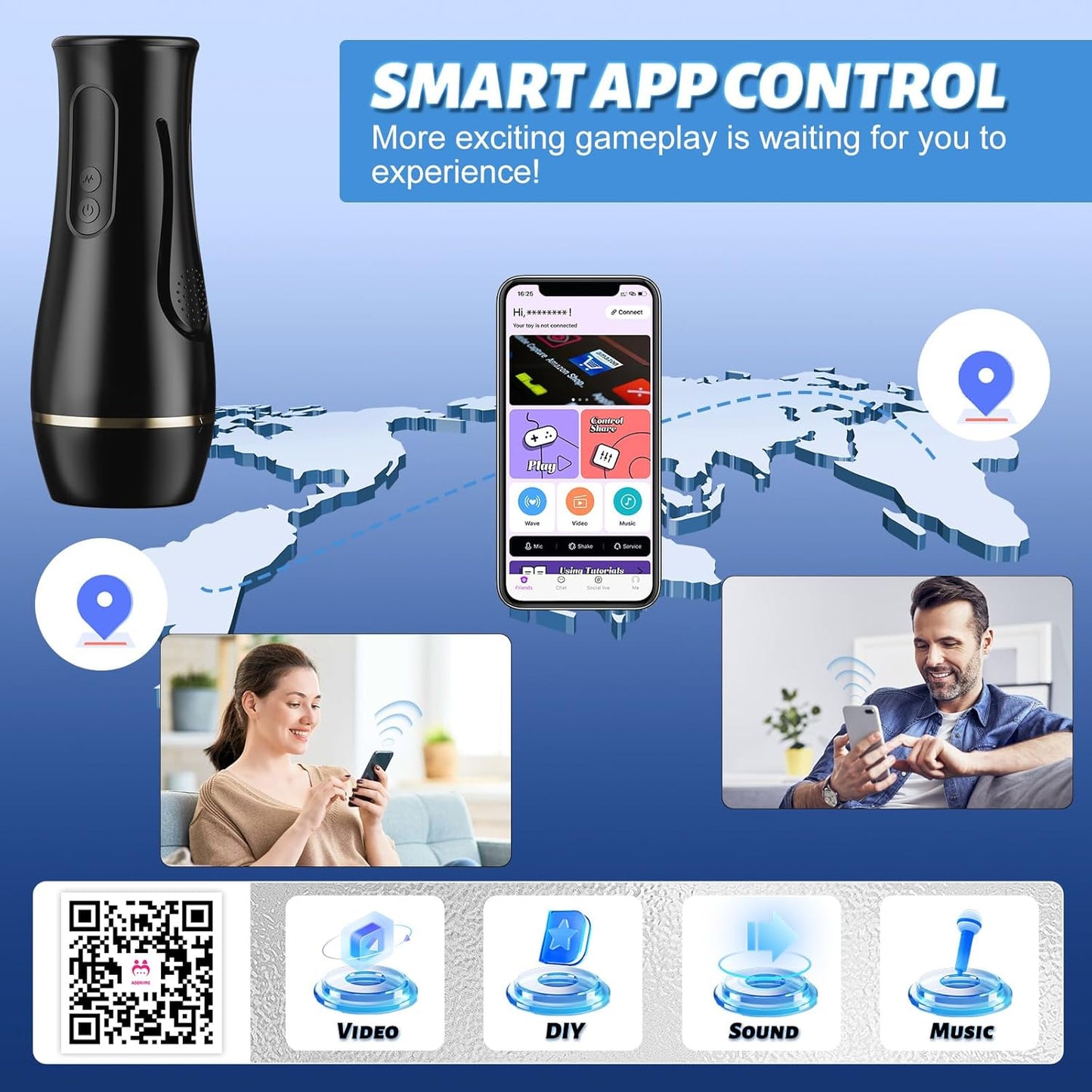 PulseCommand App-Controlled Vibrating Fleshlight