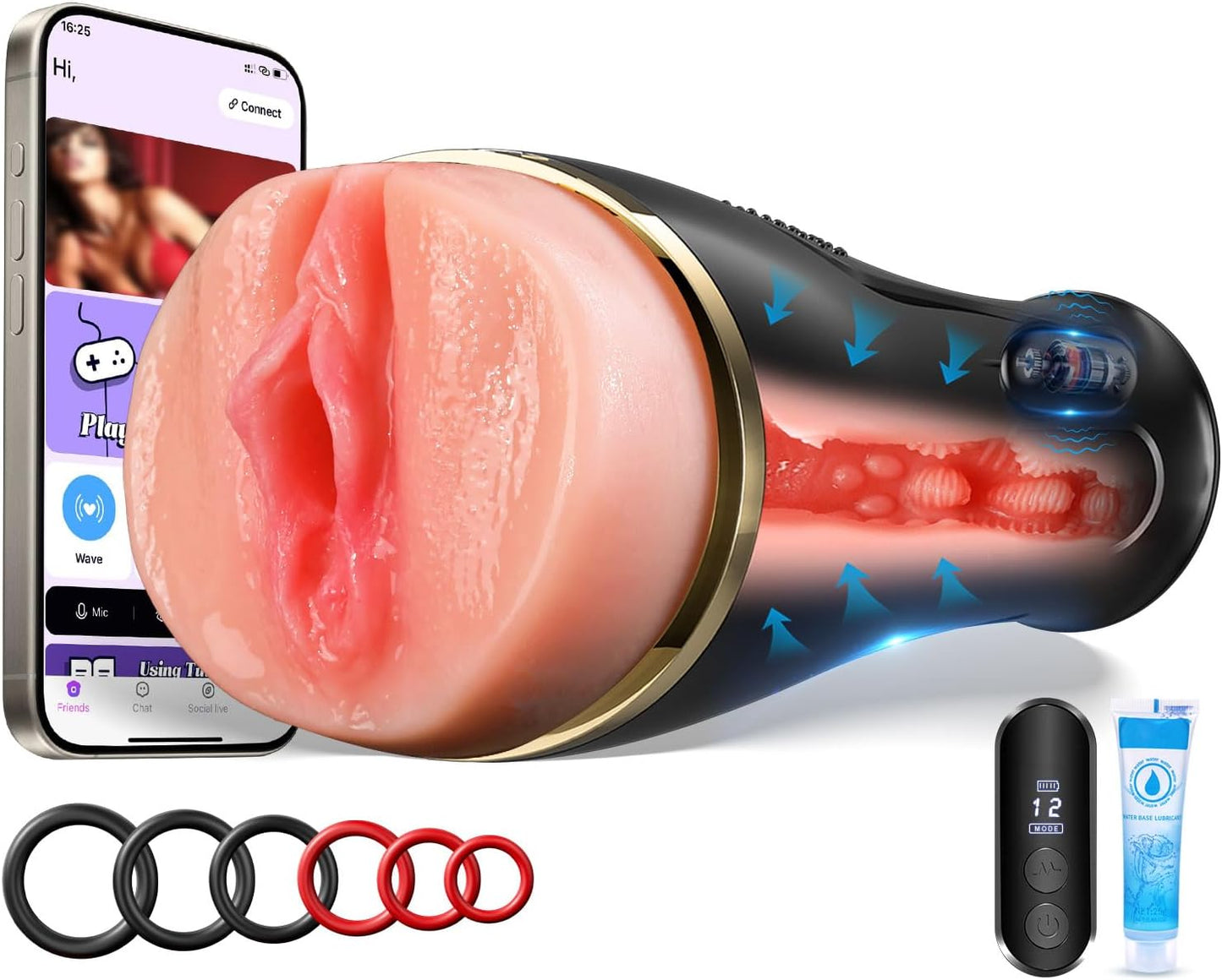 PulseCommand App-Controlled Vibrating Fleshlight