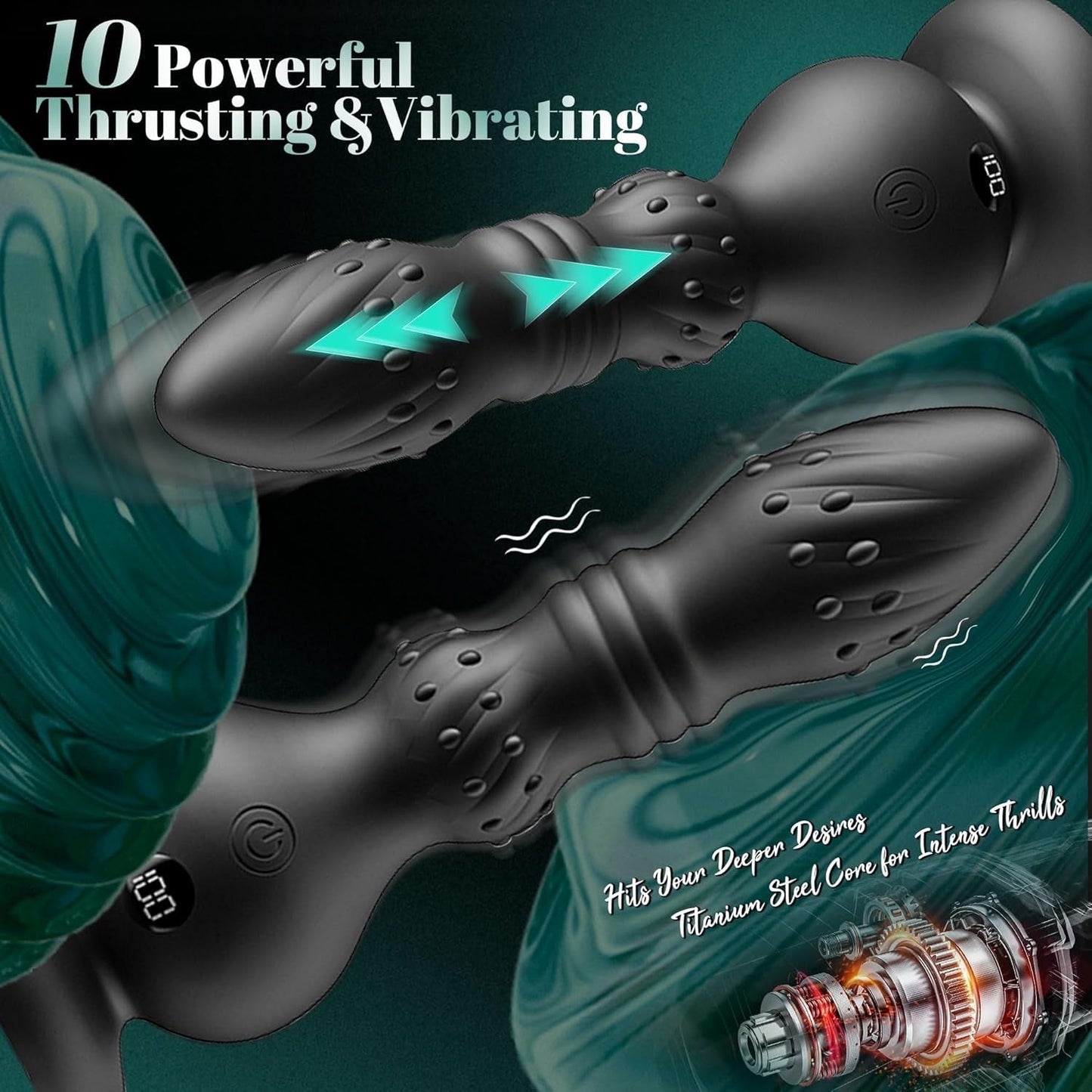 Vibromasseur Anal Propulsif 6-en-1 PulseDrive