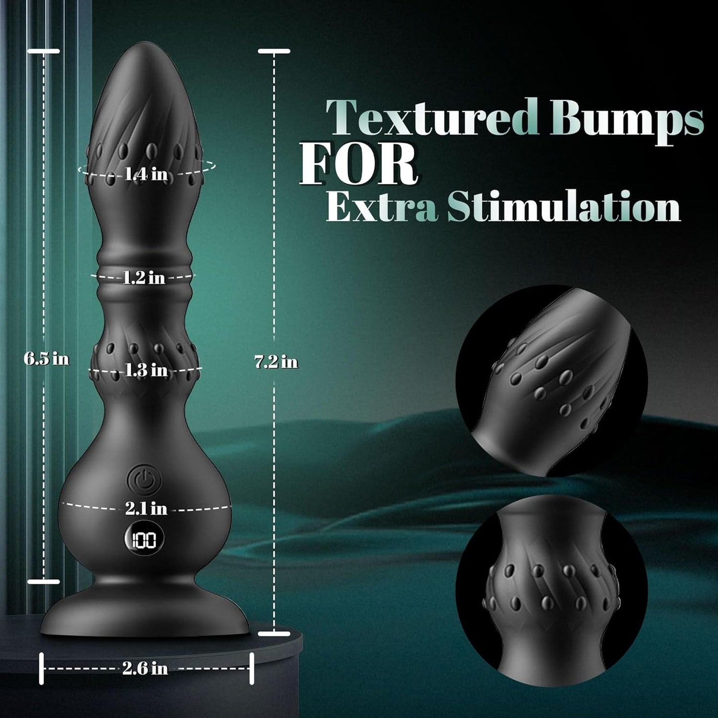 Vibromasseur Anal Propulsif 6-en-1 PulseDrive