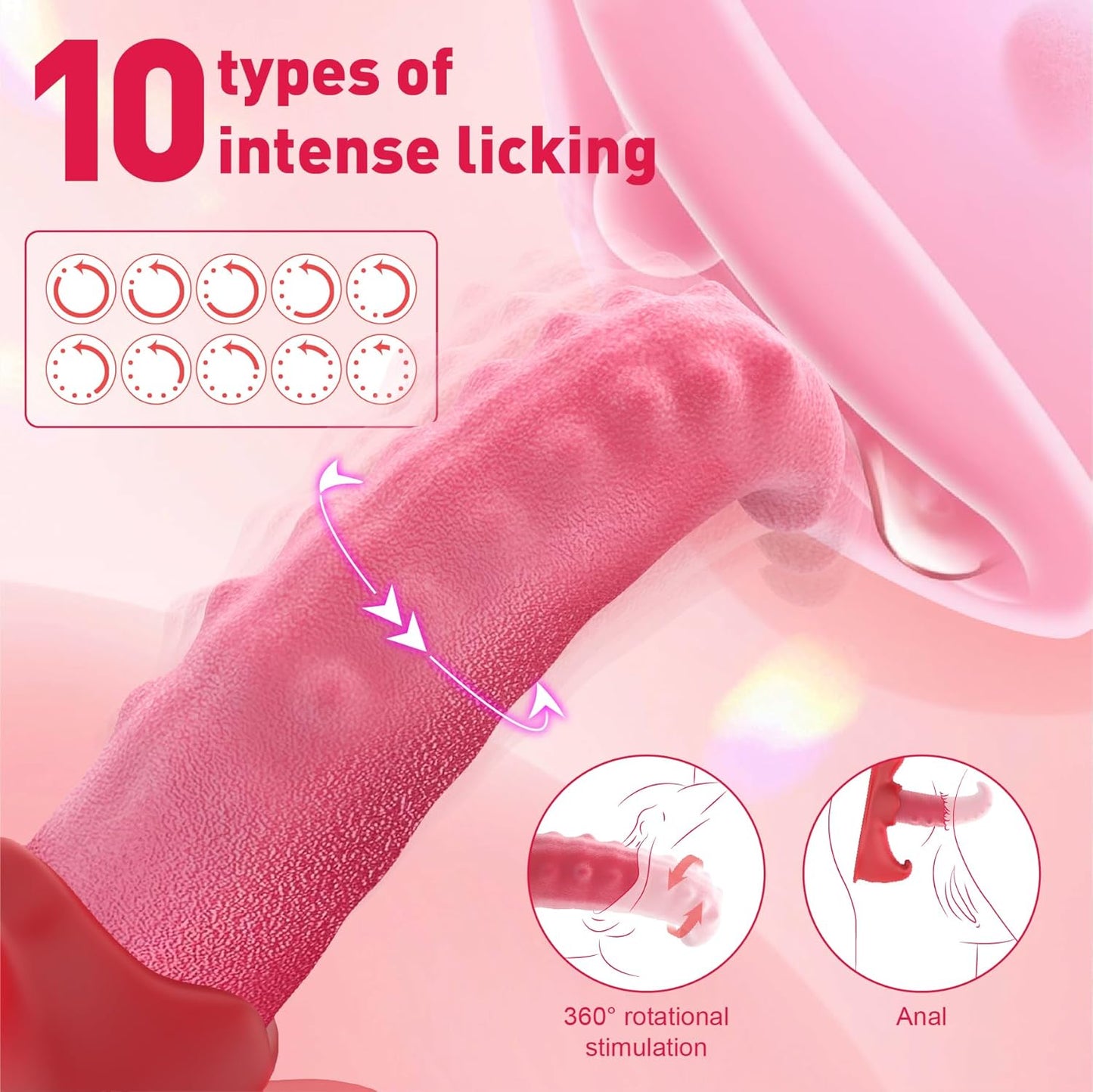 Vibrador montable PulseLick Thrust Duo