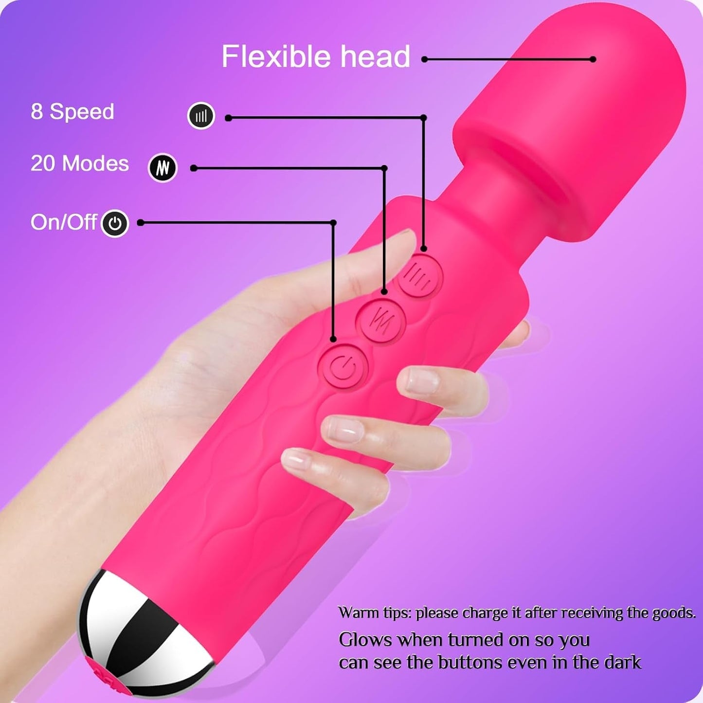 Vibrador de varita punto G PulseMini