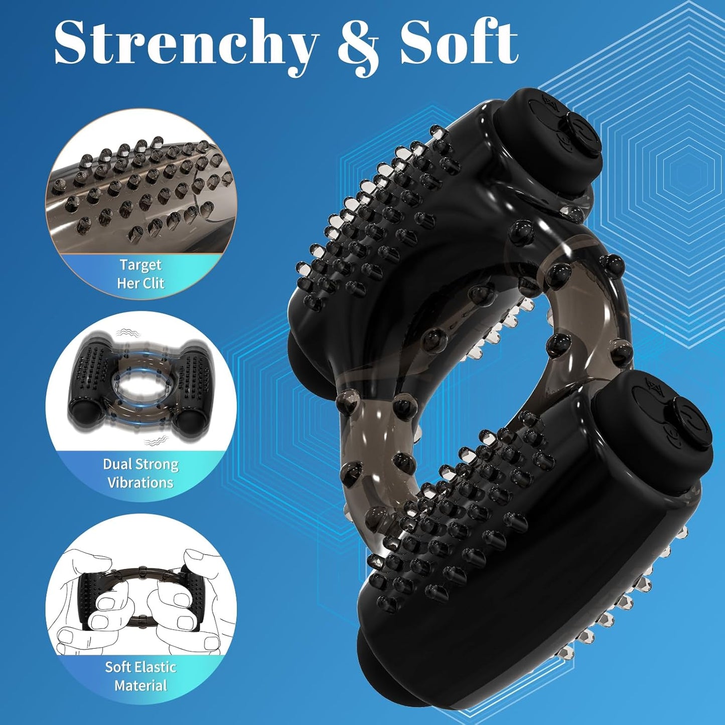 PulseRing Duo Cock Ring – Dual Bullet Vibrator