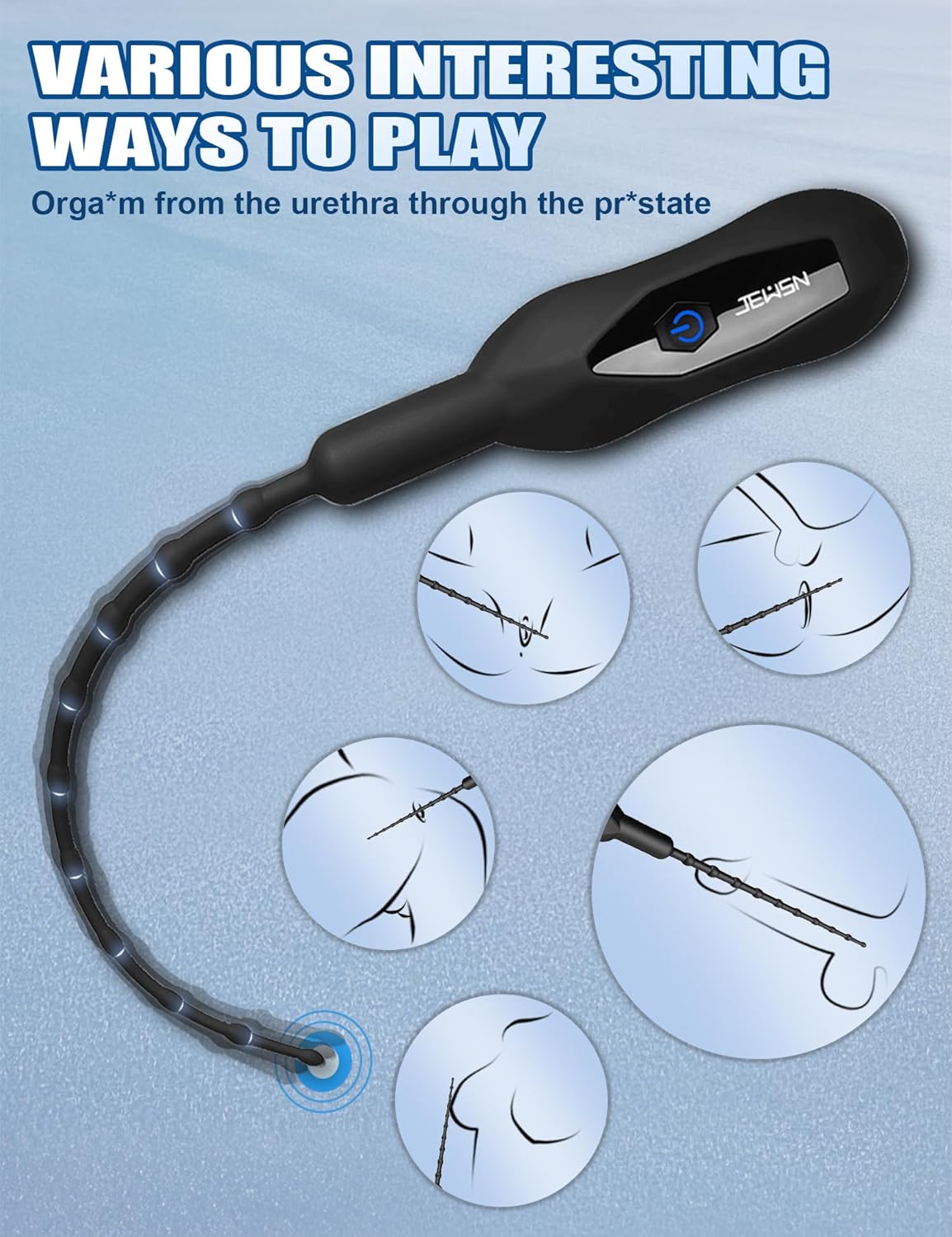 Vibrador uretral y anal PulseRod