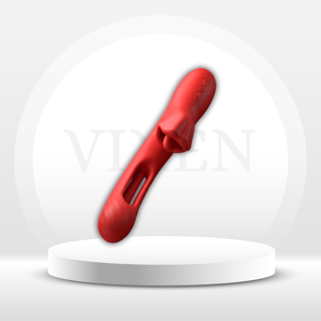Vibrador de rosa 3 en 1 PulseRose | Lame, agita y pulsa
