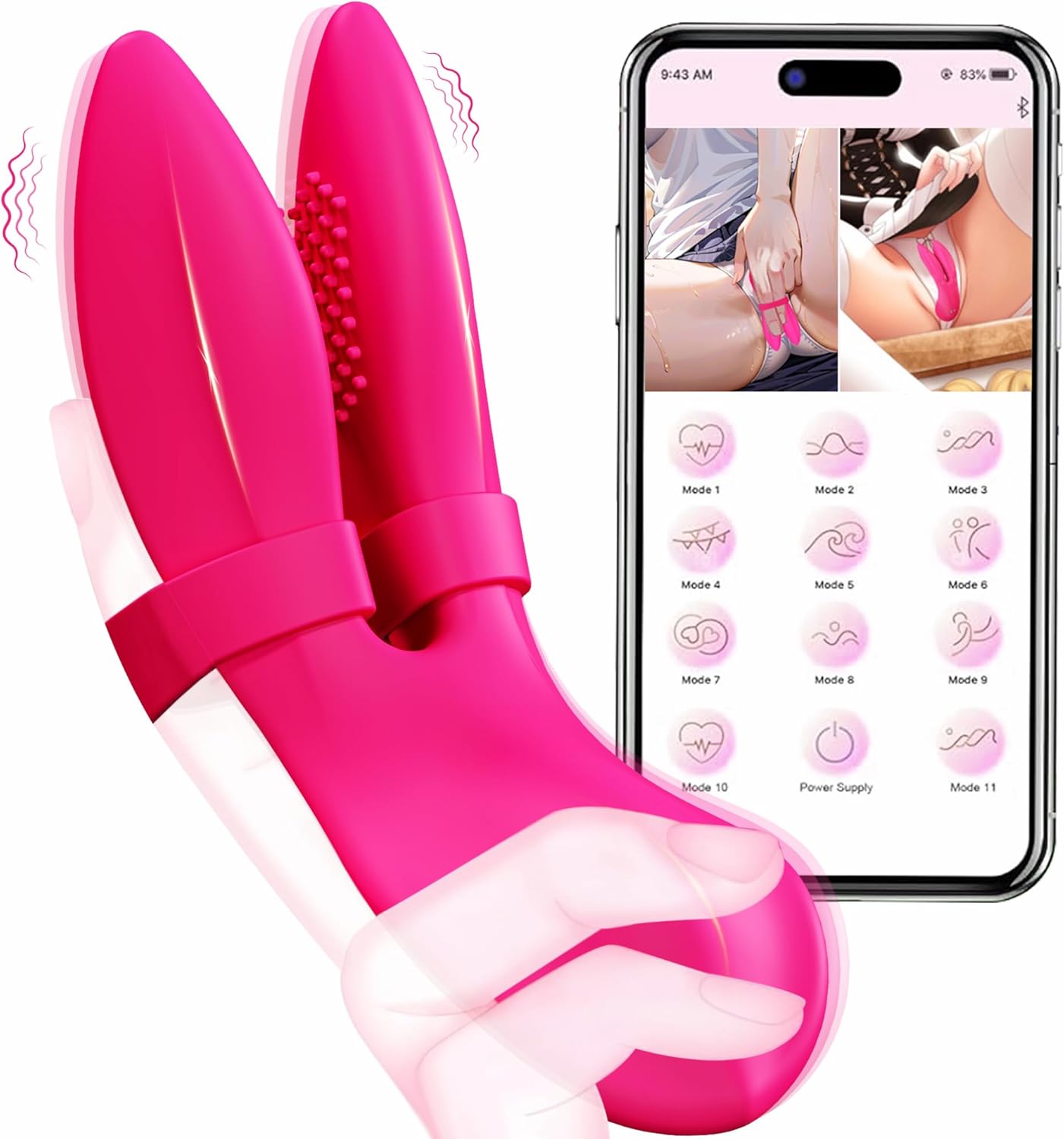Vibromasseur à doigt PulseShift 4Play