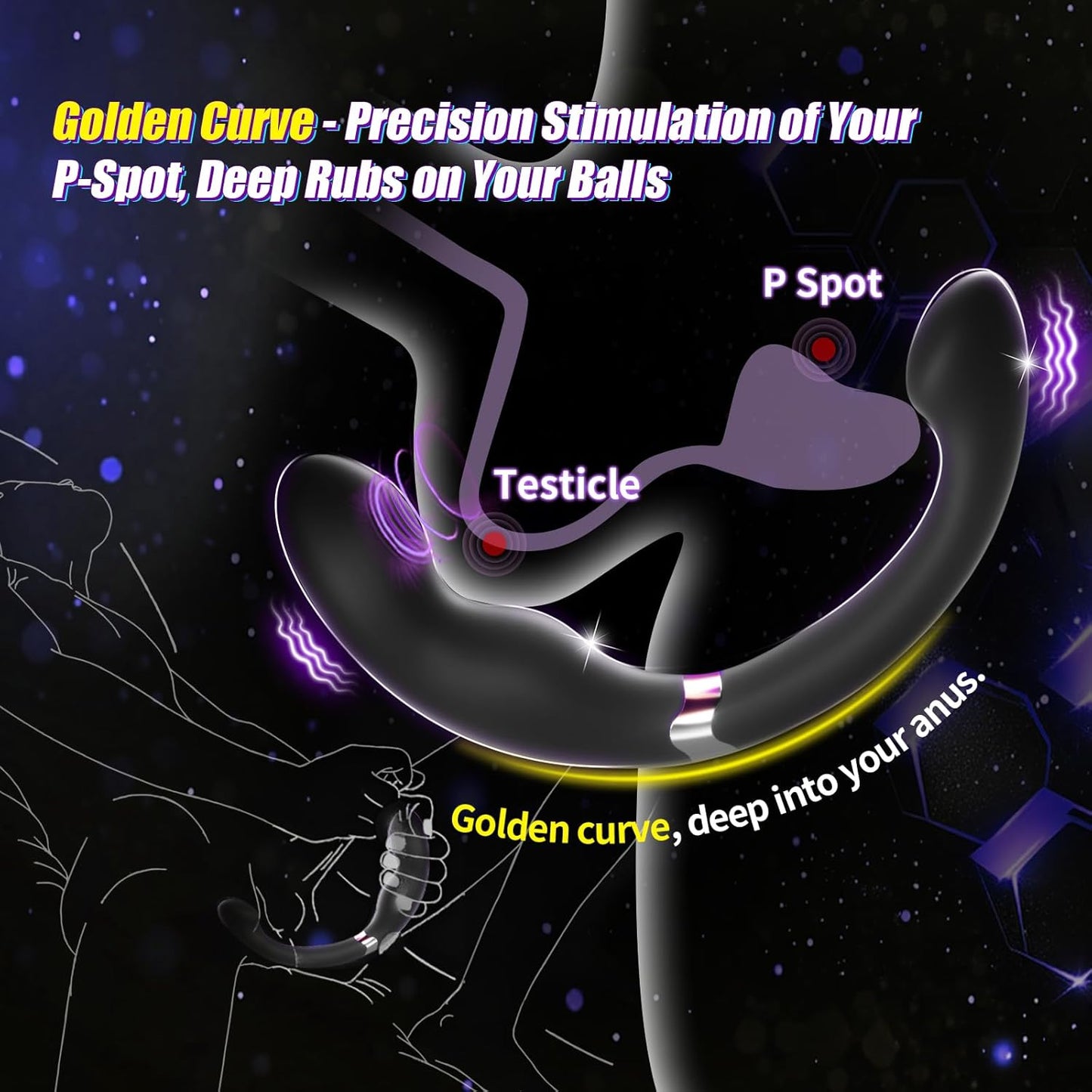 Vibrador de doble extremo PulseSplit Tapping