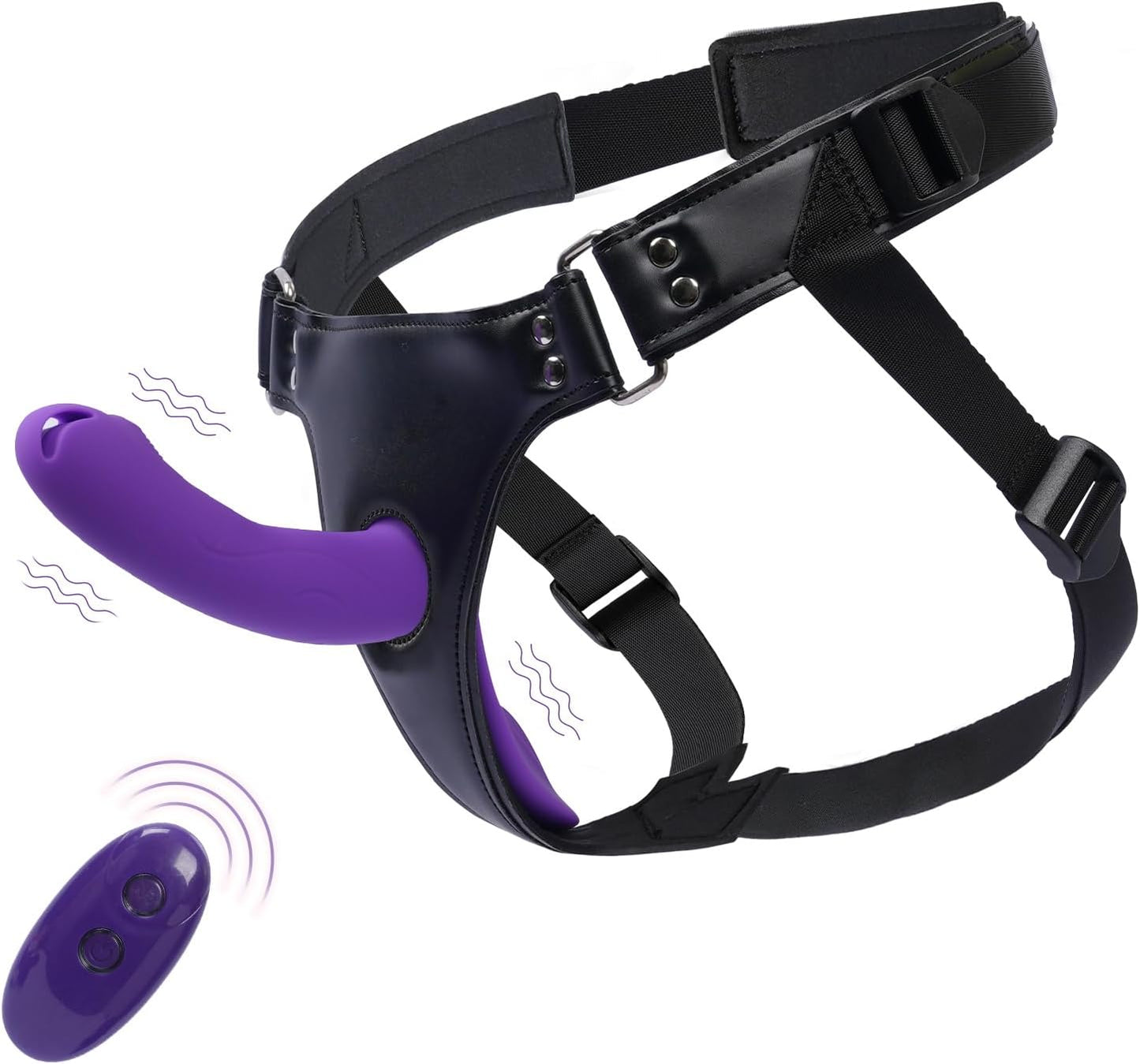 Dildo con vibrador tipo arnés PulseStrap Pegging
