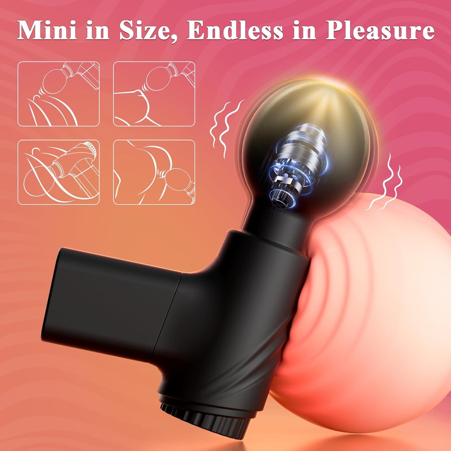 Vibrador en varita PulseWhisper Mini