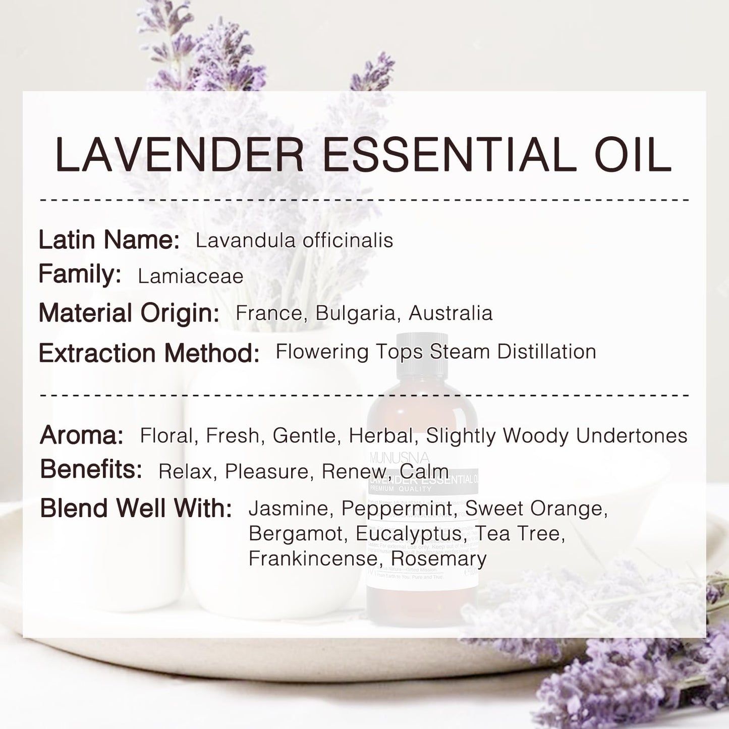 Aceite esencial puro y sensual de lavanda