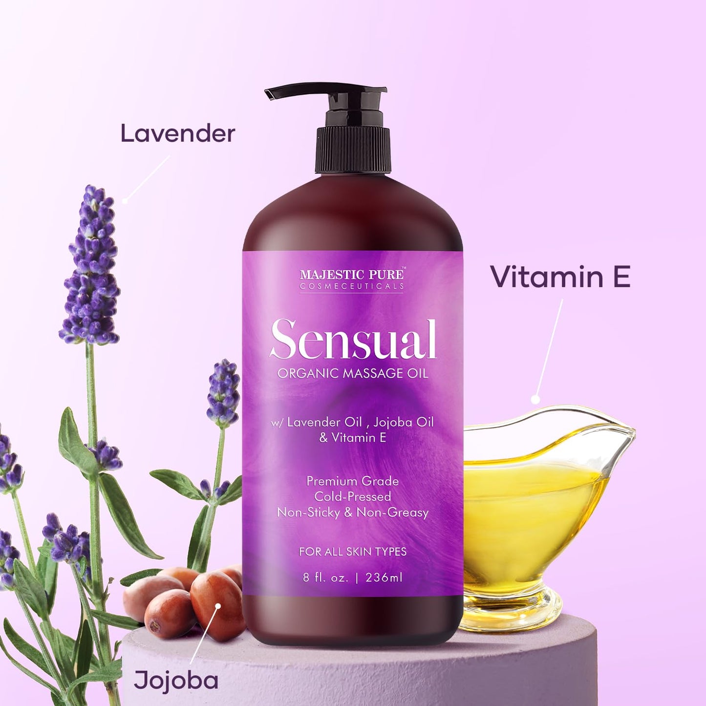 Aceite de Masaje Sensual Orgánico Puro