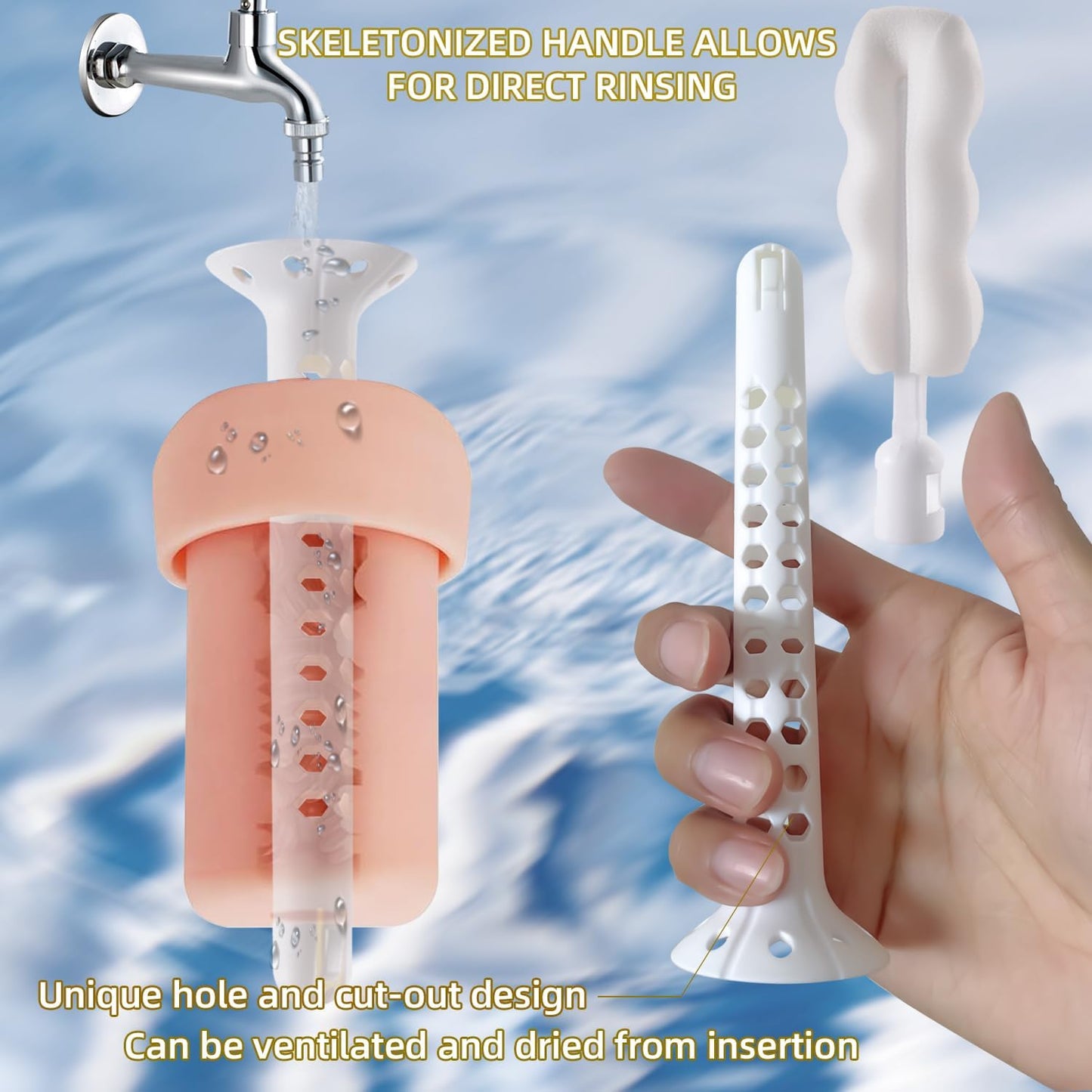 PurePlay Brush – Limpiador de juguetes sexuales masculinos