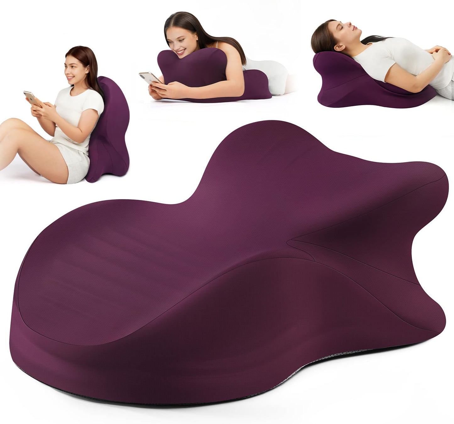 Almohada de Apoyo para Posiciones de Intimidad para Parejas Púrpura
